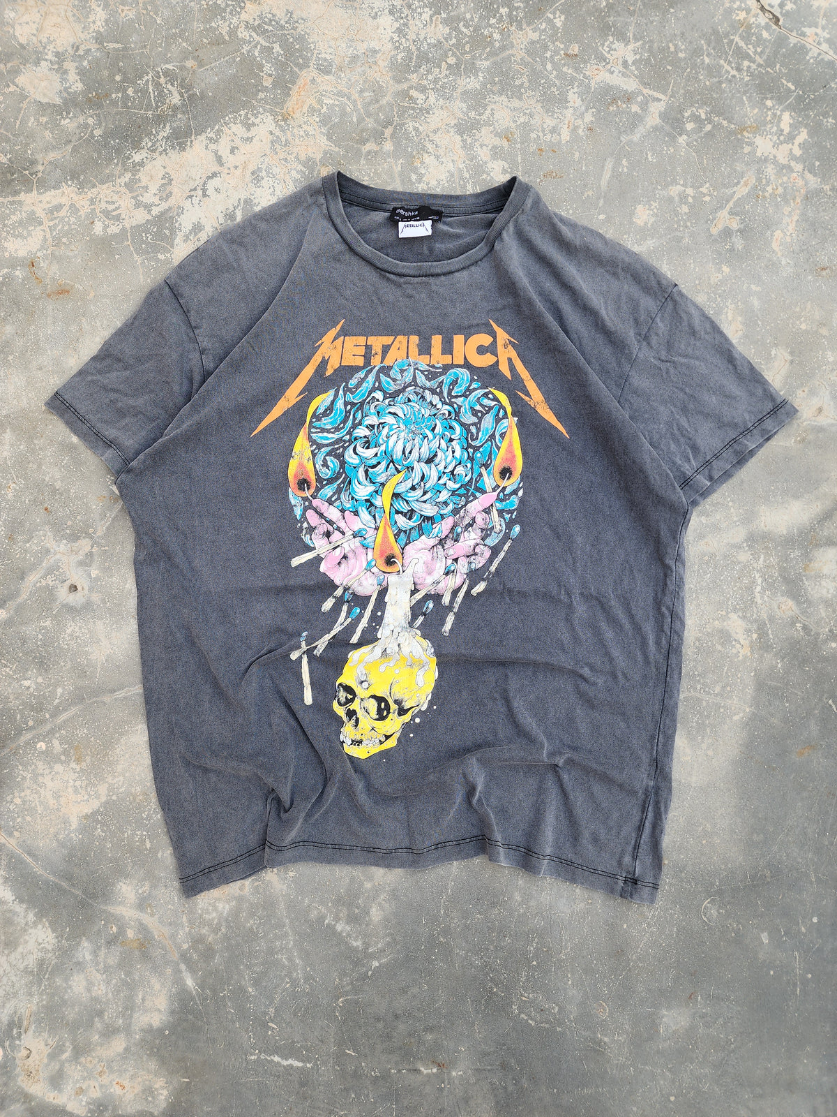 Metallica Dark Grey Bershka Tee (M)