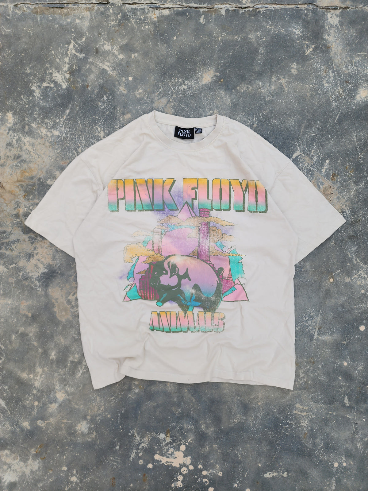 Pink Floyd Animals Official Off White Tee (M/L)