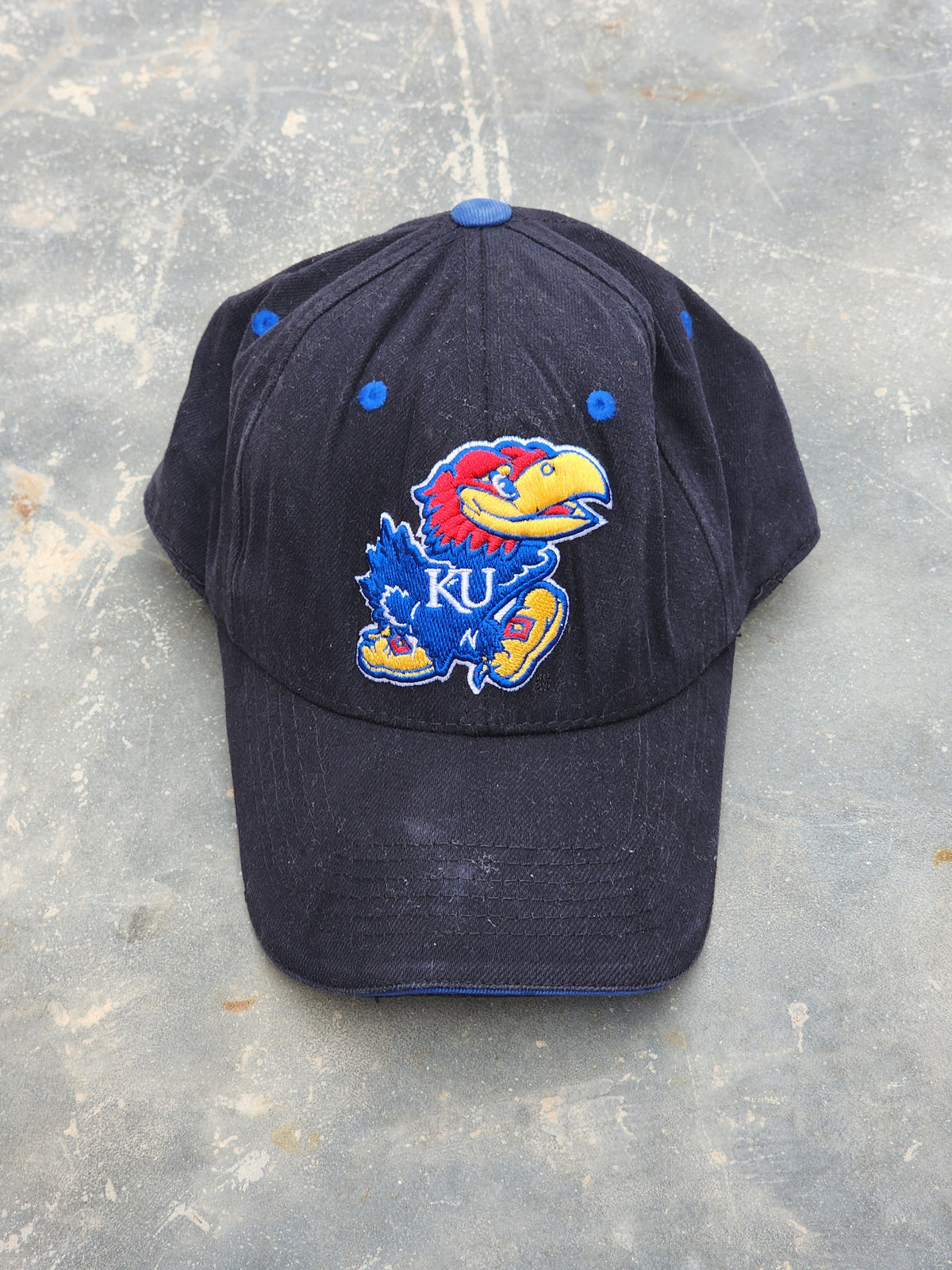 Vintage Starter Jayhawks Fitted Cap