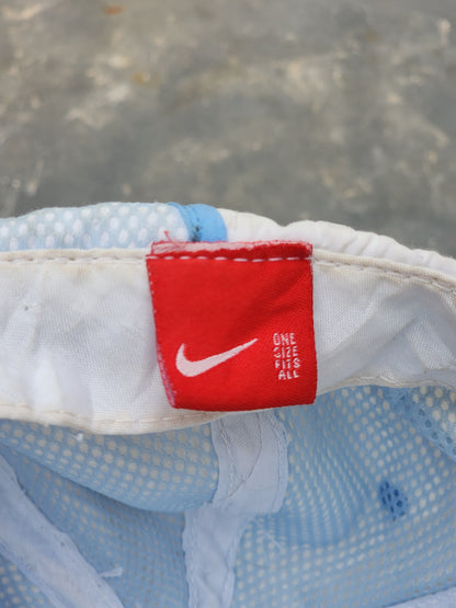 Vintage Y2K Nike Light Blue and White Dri Fit Cap