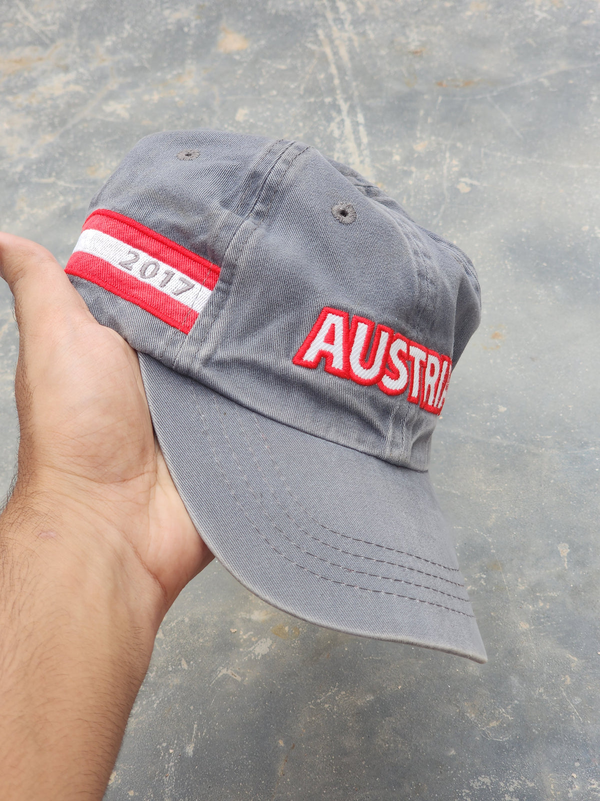 Austria 2017 Horses or Dreams Gray and Red Cap