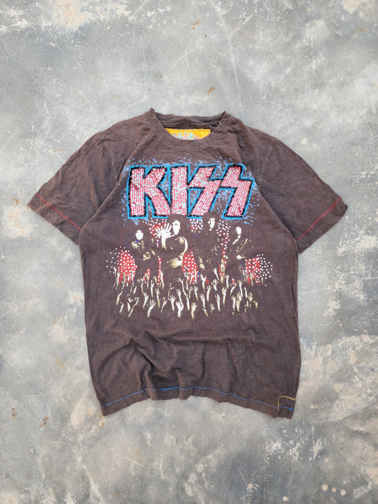 Vintage Y2K KISS Ringspun Tee (S/M)