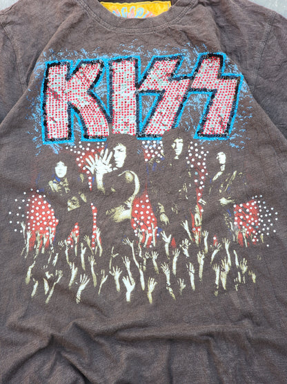 Vintage Y2K KISS Ringspun Tee (S/M)