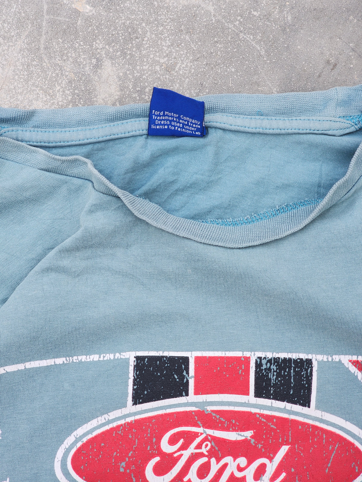 Vintage Ford Driver's Handbook Teal Tee (L)