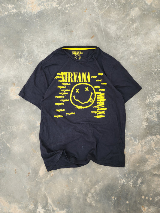 Nirvana Black and Yellow Creep Tee (S)