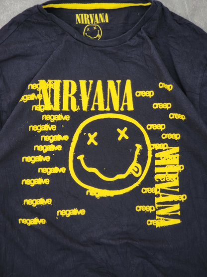 Nirvana Black and Yellow Creep Tee (S)