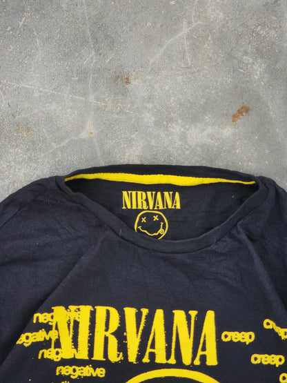 Nirvana Black and Yellow Creep Tee (S)