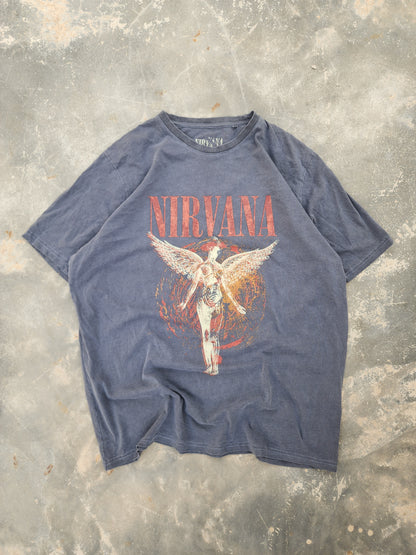 Nirvana Gray and Red Angel Tee (L)
