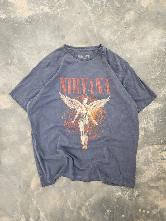 Nirvana Gray and Red Angel Tee (L)