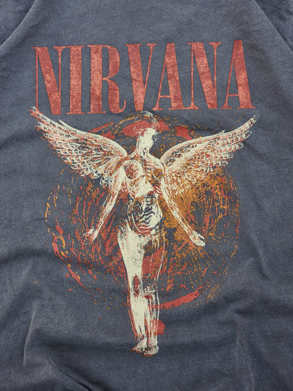 Nirvana Gray and Red Angel Tee (L)