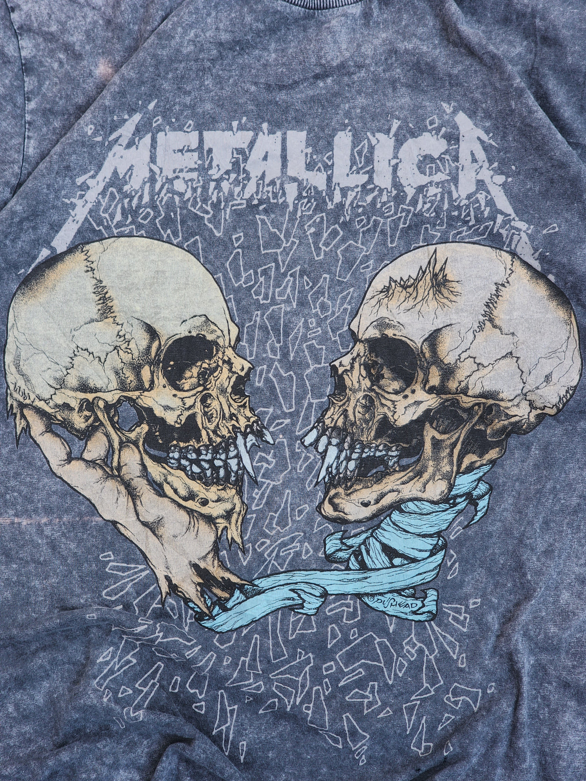 Metallica Skulls Grey Tee (L)