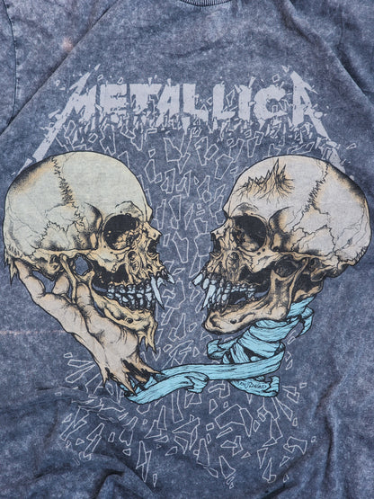 Metallica Skulls Grey Tee (L)