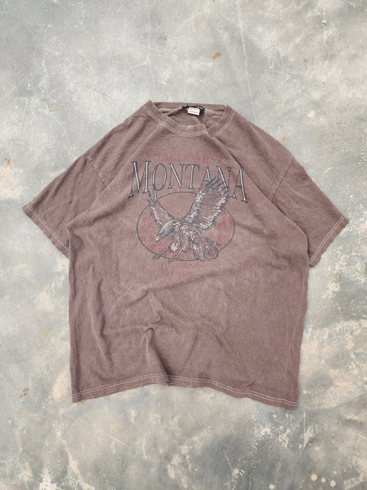 Pretty Little Thing Faded Brown Montana Tee (S)