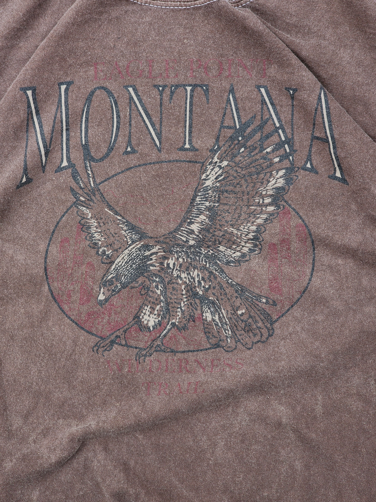 Pretty Little Thing Faded Brown Montana Tee (S)
