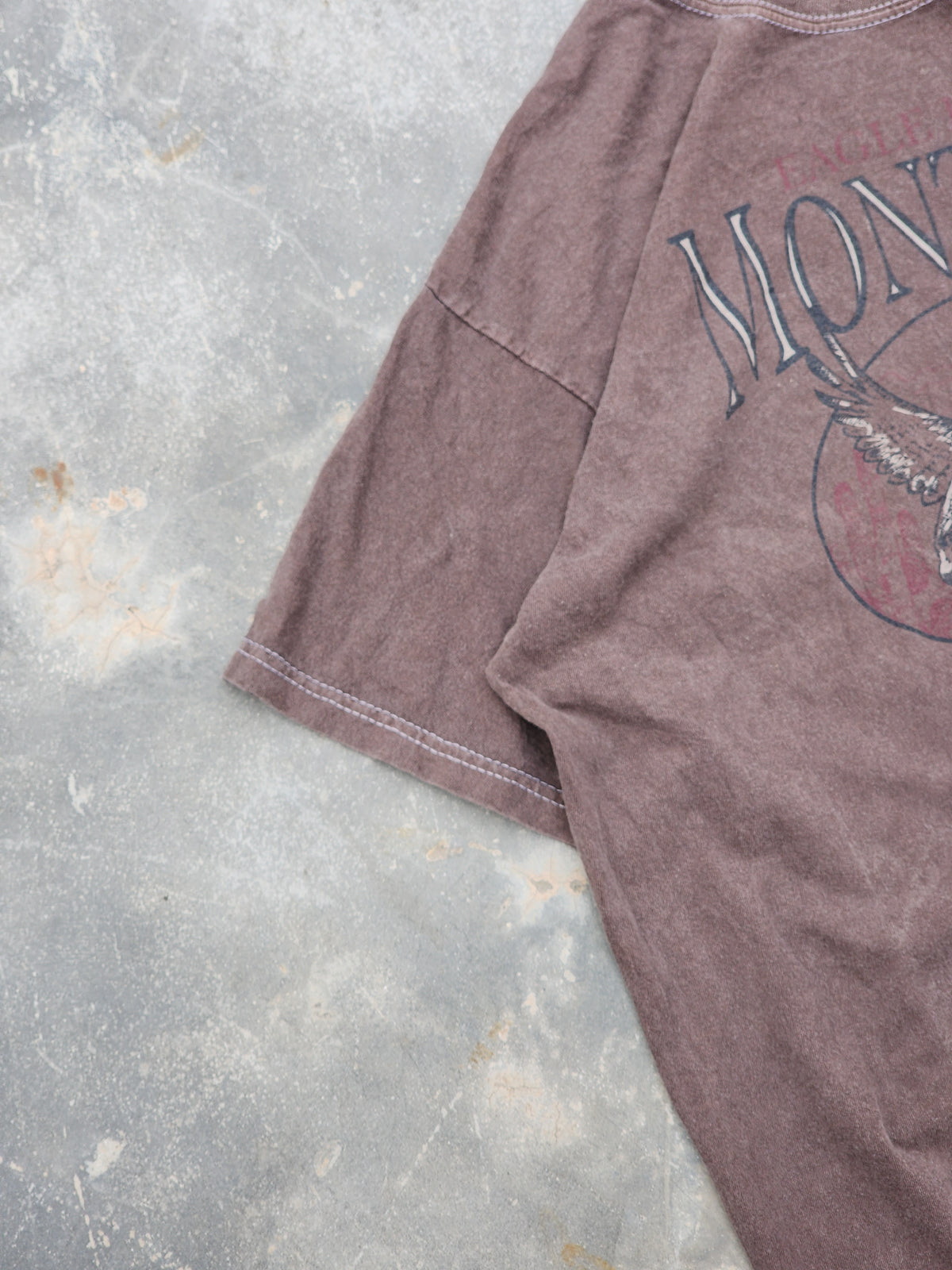 Pretty Little Thing Faded Brown Montana Tee (S)