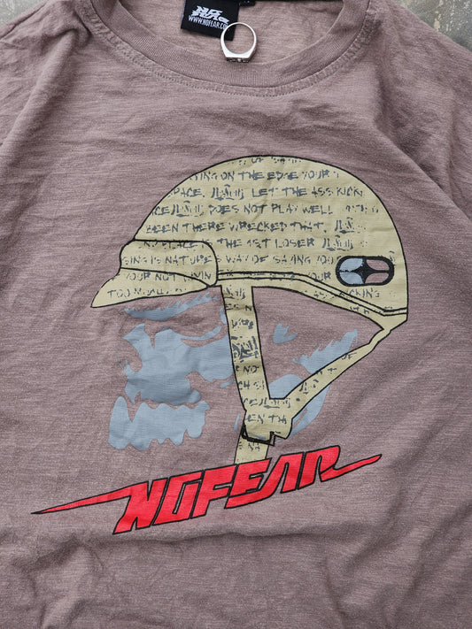 Vintage Y2K No Fear Brown Tee (S)