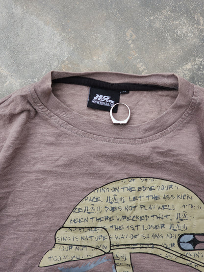 Vintage Y2K No Fear Brown Tee (S)