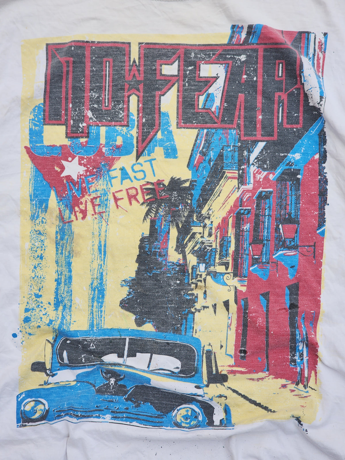 No Fear Cuban City White Tee (L)