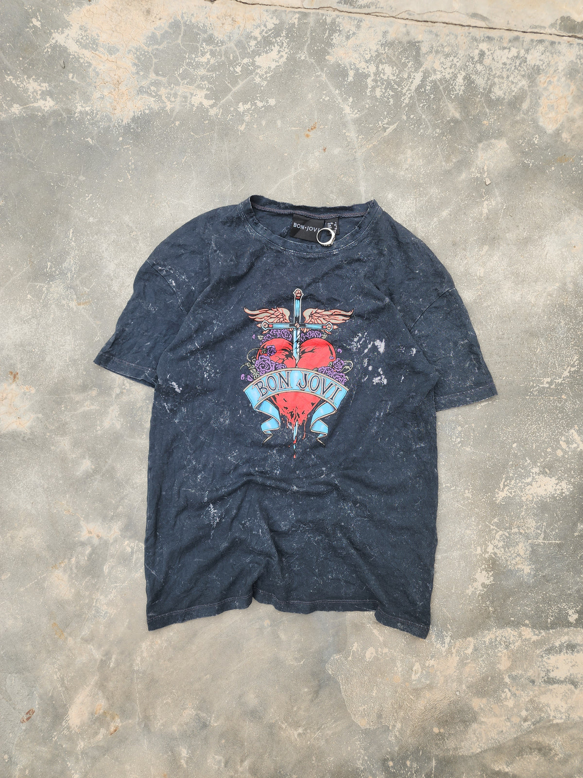 Bon Jovi Stone Wash Tee (S)
