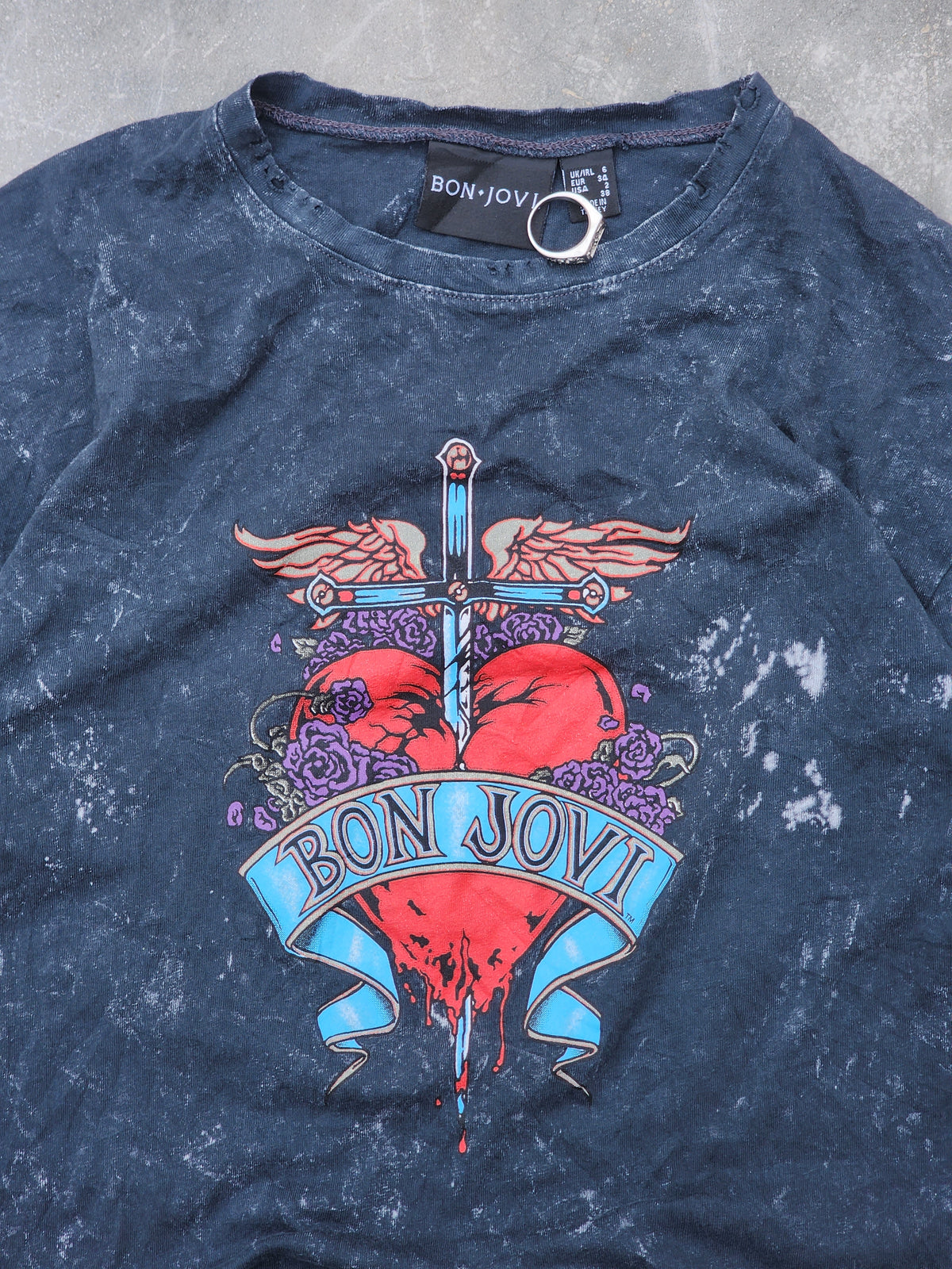 Bon Jovi Stone Wash Tee (S)