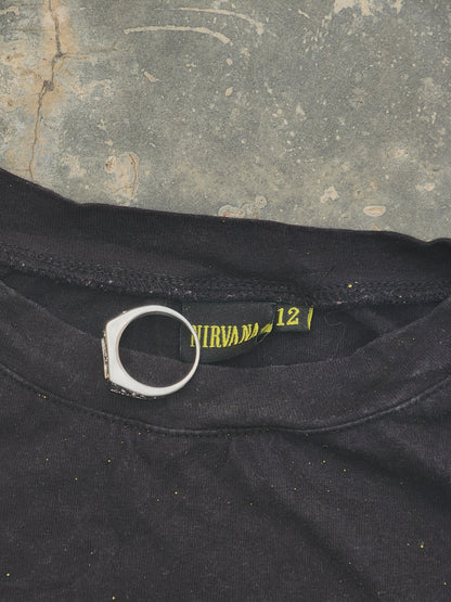 Nirvana 2015 Black and Yellow Baby Tee (S/M)