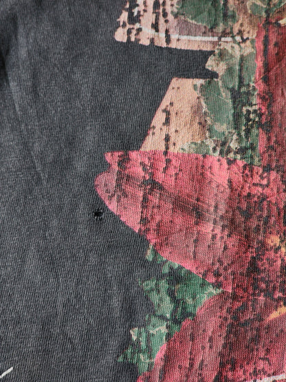 Nirvana Grey and Pink Angels and Flowers Tee (M)