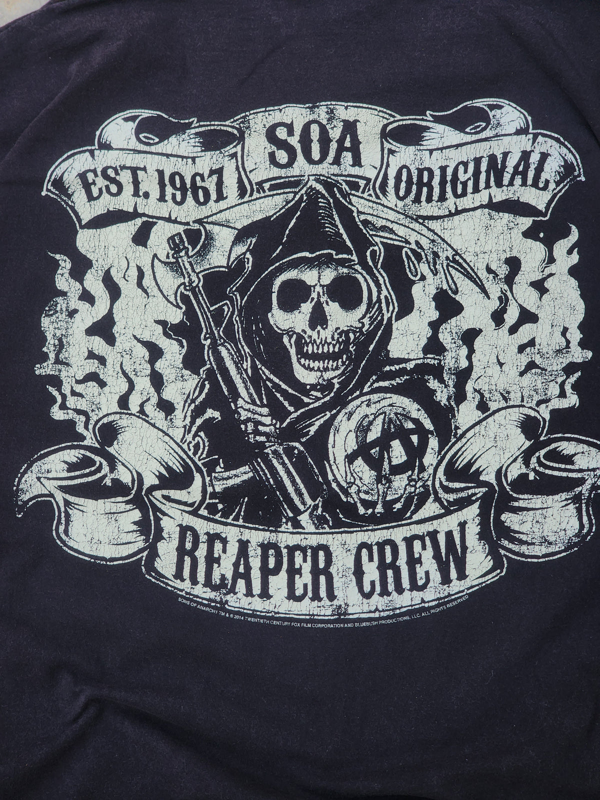 Vintage 2014 Sons of Anarchy Black Tee (L)