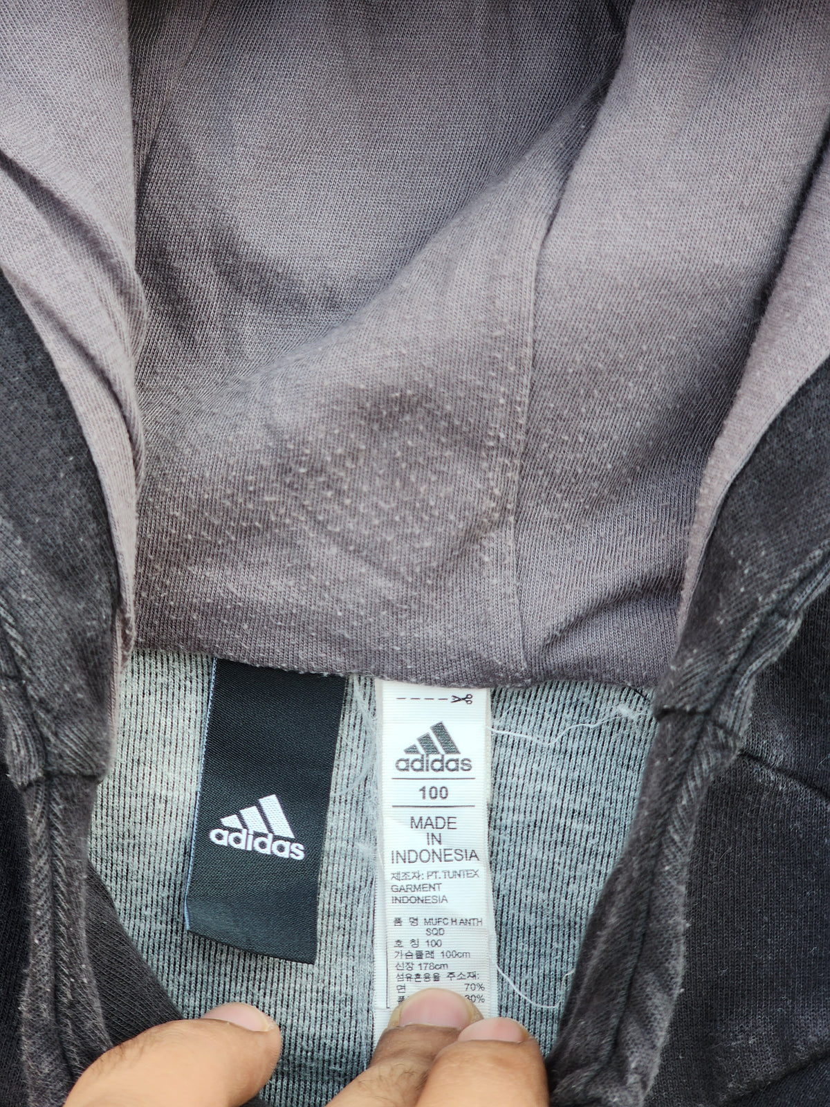 Adidas Manchester United Official Zipper Hoodie (S)