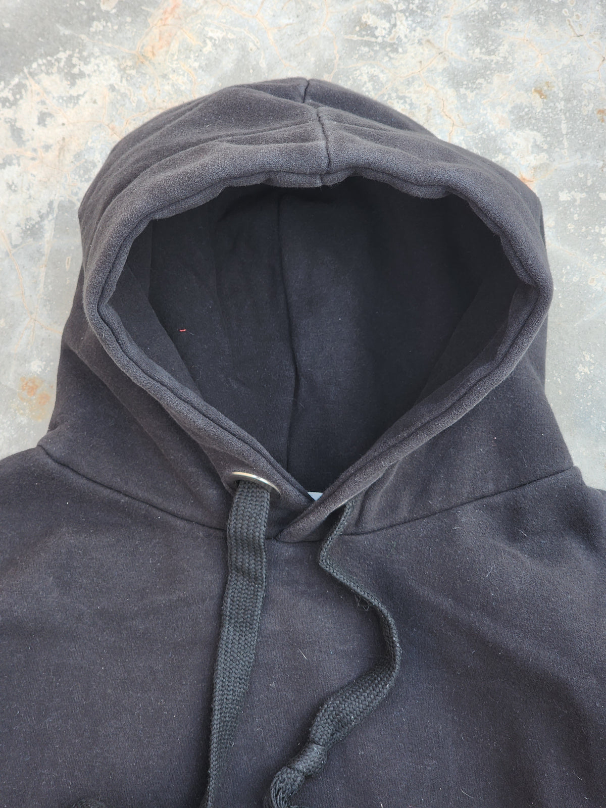 Plain House Black Cropped Boxy Fit Hoodie (S)