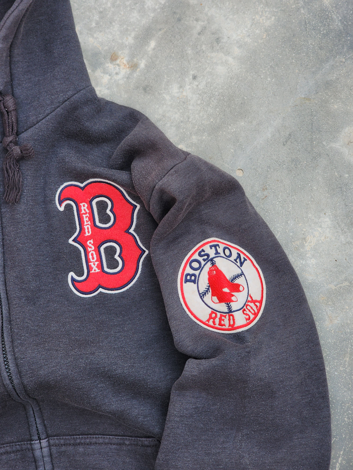 Vintage MLB Red Sox Zipper Hoodie (M/L)