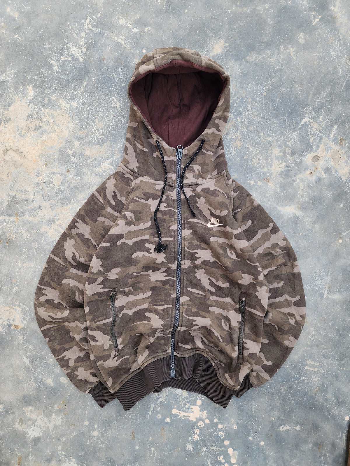 Nike Camo Zipper Hoodie (S)