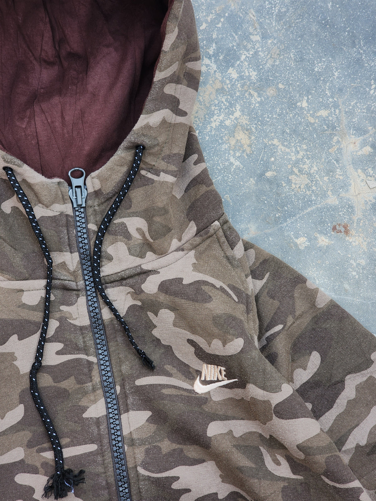 Nike Camo Zipper Hoodie (S)