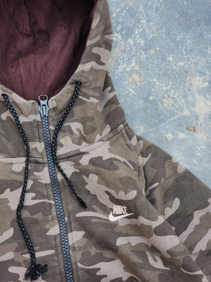 Nike Camo Zipper Hoodie (S)