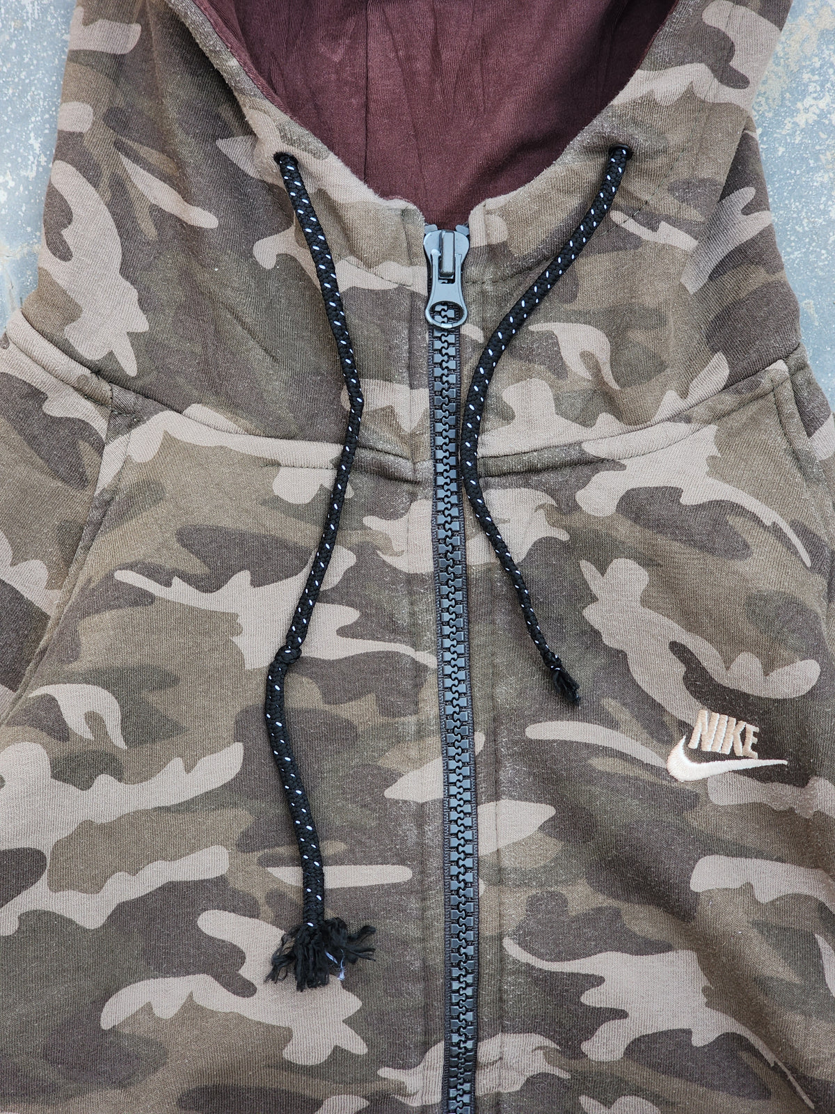 Nike Camo Zipper Hoodie (S)