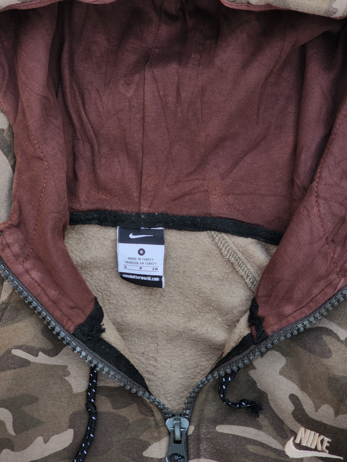 Nike Camo Zipper Hoodie (S)