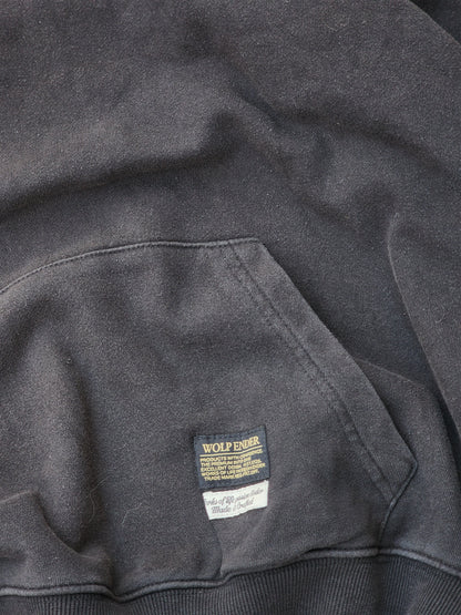 Vintage Wolp Ender Plain Black Boxy Fit Hoodie (M/L)