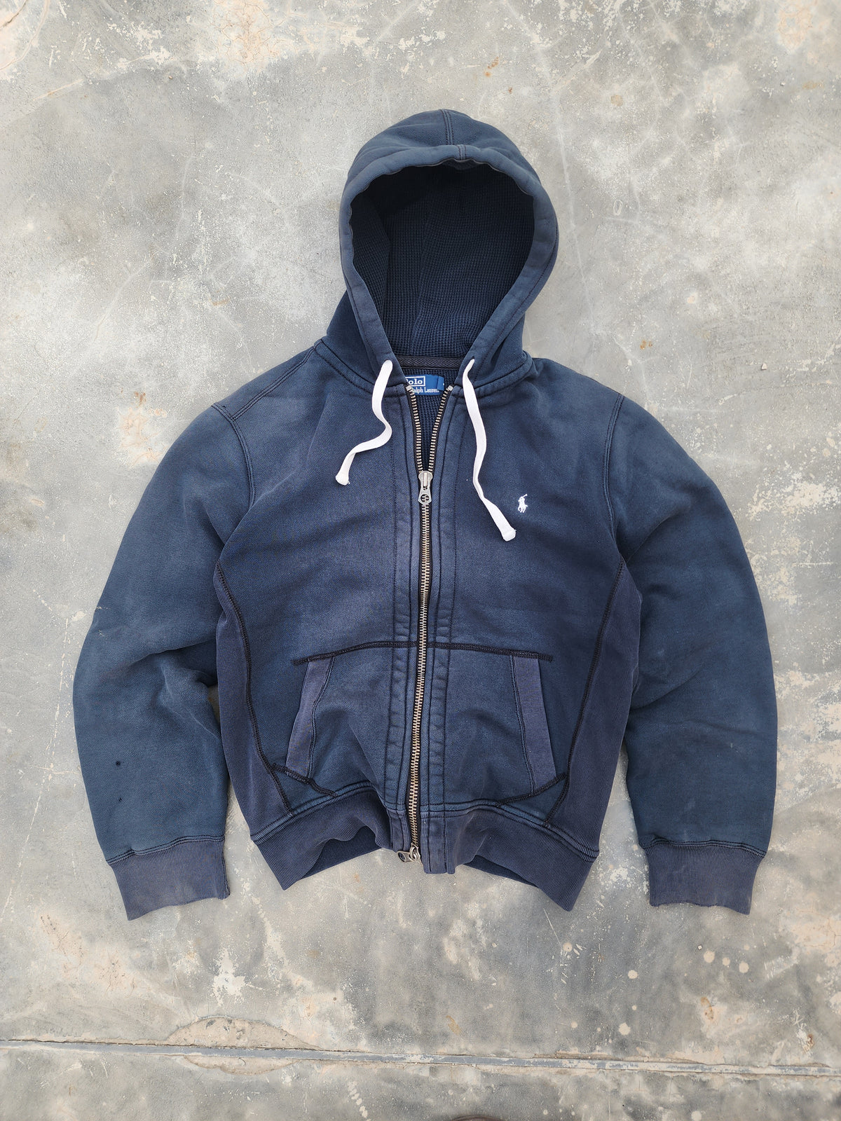 90s Vintage Polo Ralph Lauren Heavyweight Zipper Hoodie (M)