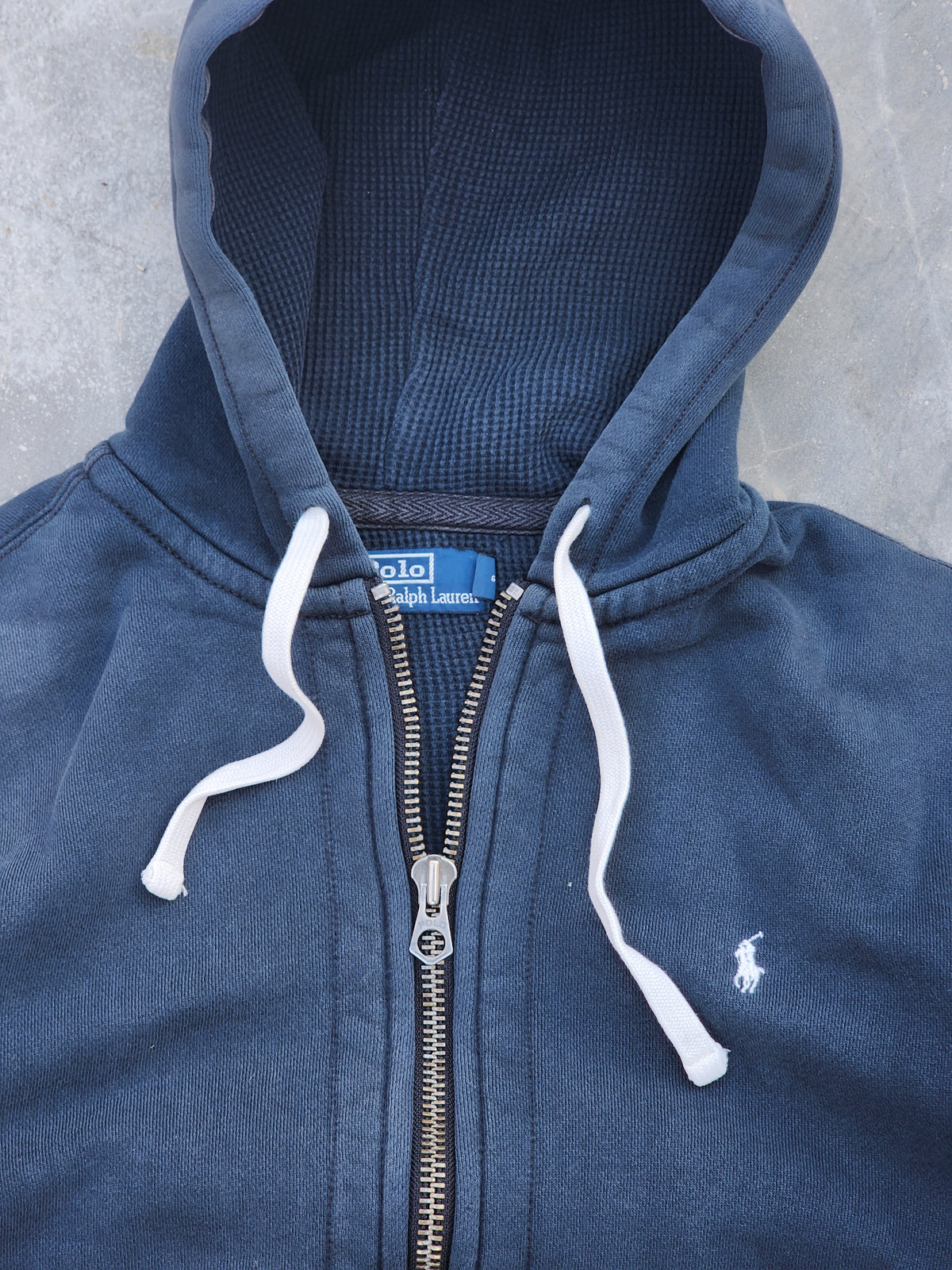 90s Vintage Polo Ralph Lauren Heavyweight Zipper Hoodie (M)