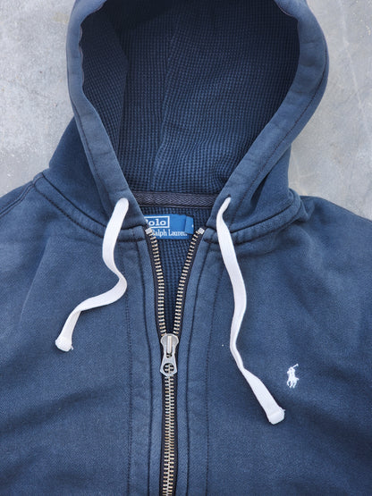 90s Vintage Polo Ralph Lauren Heavyweight Zipper Hoodie (M)