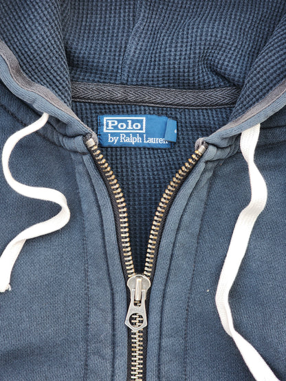 90s Vintage Polo Ralph Lauren Heavyweight Zipper Hoodie (M)