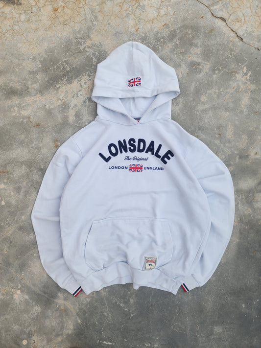 Vintage Lonsdale White Hoodie (S/M)