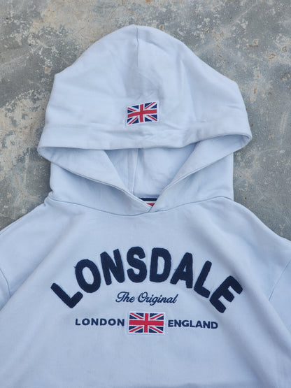 Vintage Lonsdale White Hoodie (S/M)
