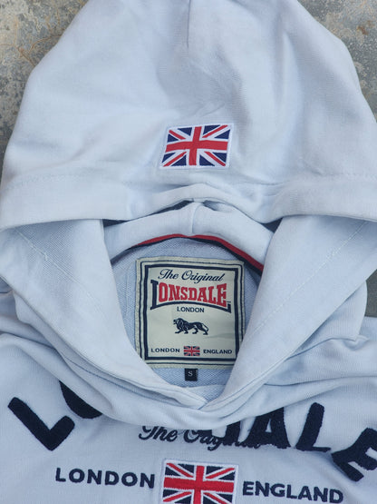 Vintage Lonsdale White Hoodie (S/M)