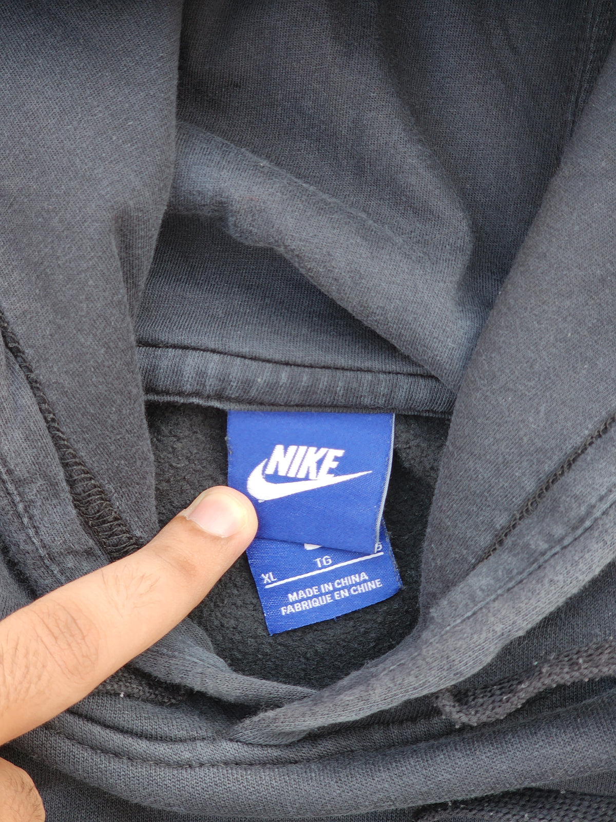 Nike Dark Blue Pullover Hoodie (M)