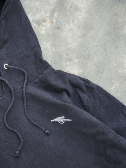 Arsenal Football Club Black Plain Hoodie (M)