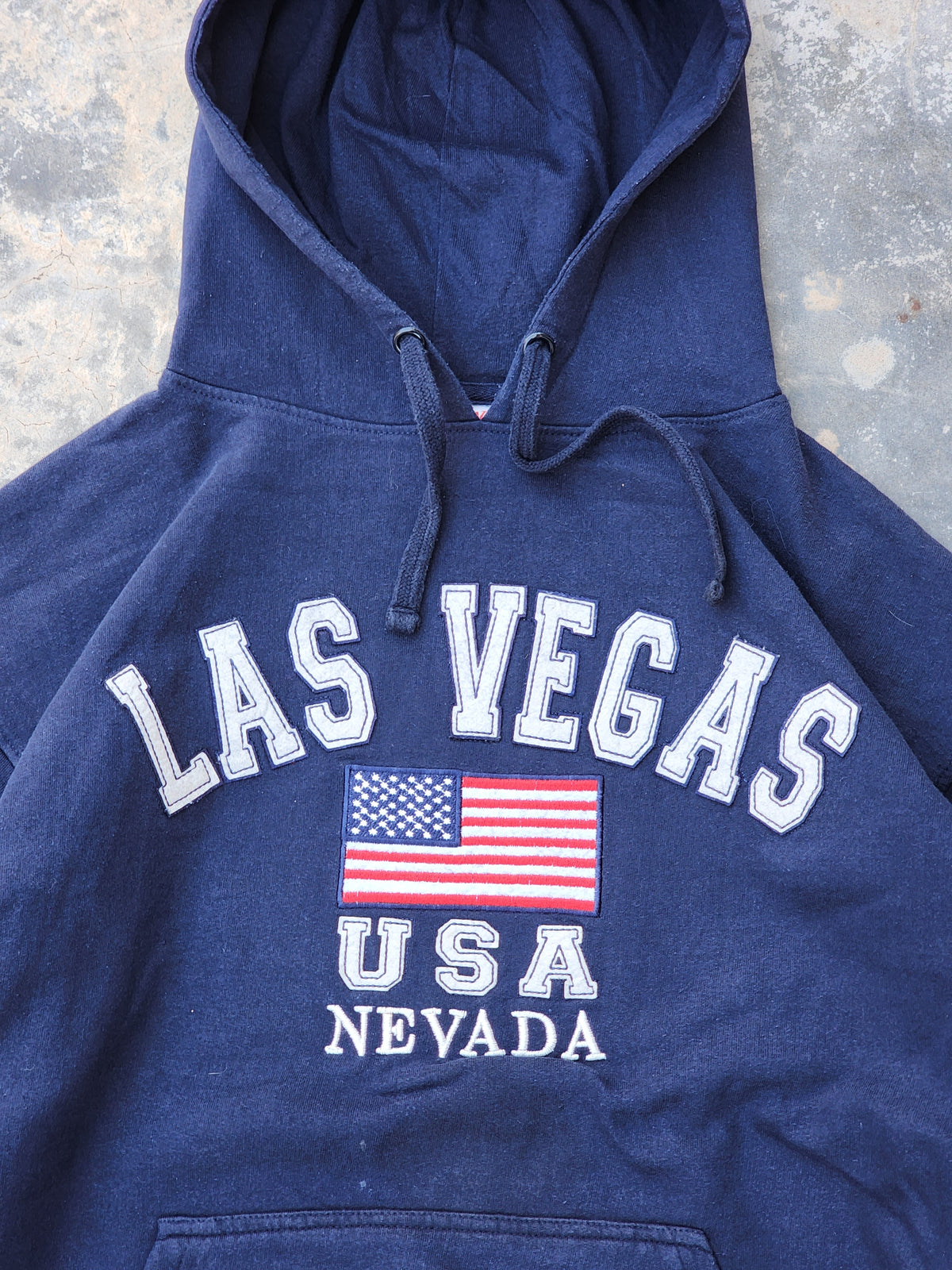 Vintage 2014 Las Vegas USA Nevada Dark Blue Hoodie (S)