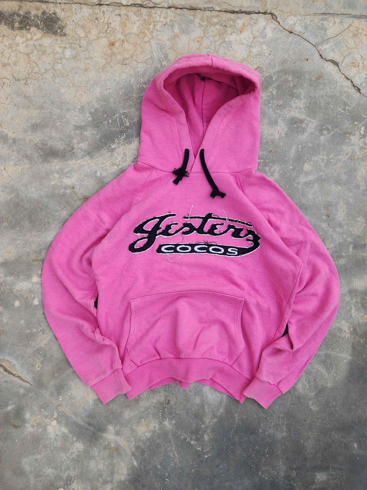 Vintage Jesterz Cocos Pink Hoodie (S/M)