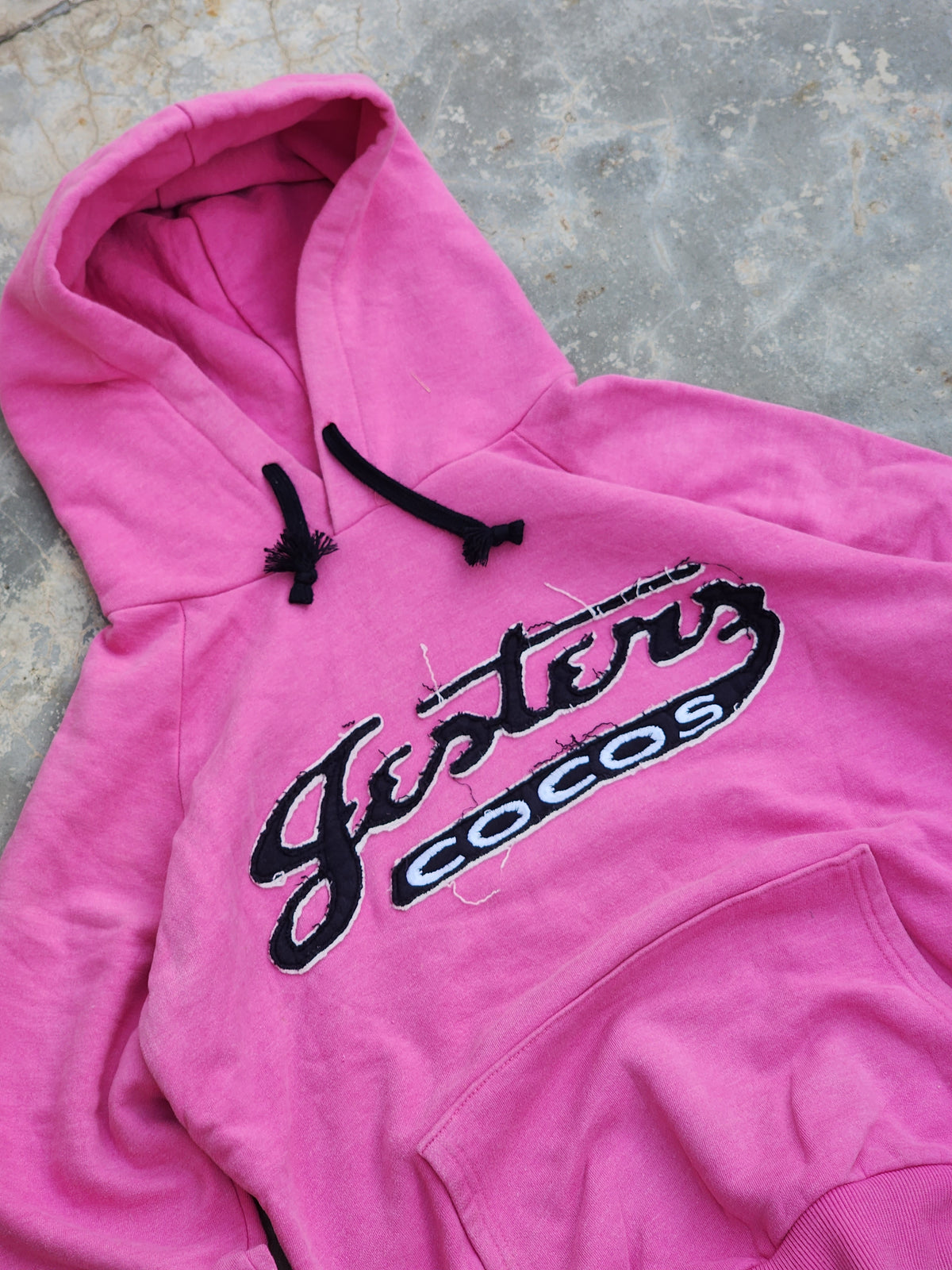 Vintage Jesterz Cocos Pink Hoodie (S/M)