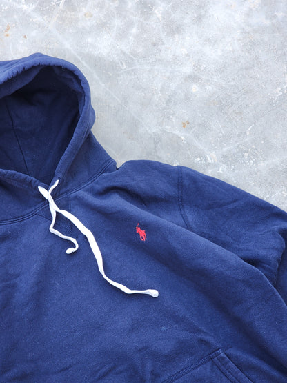 Polo Ralph Lauren Dark Blue Pullover Hoodie (M)