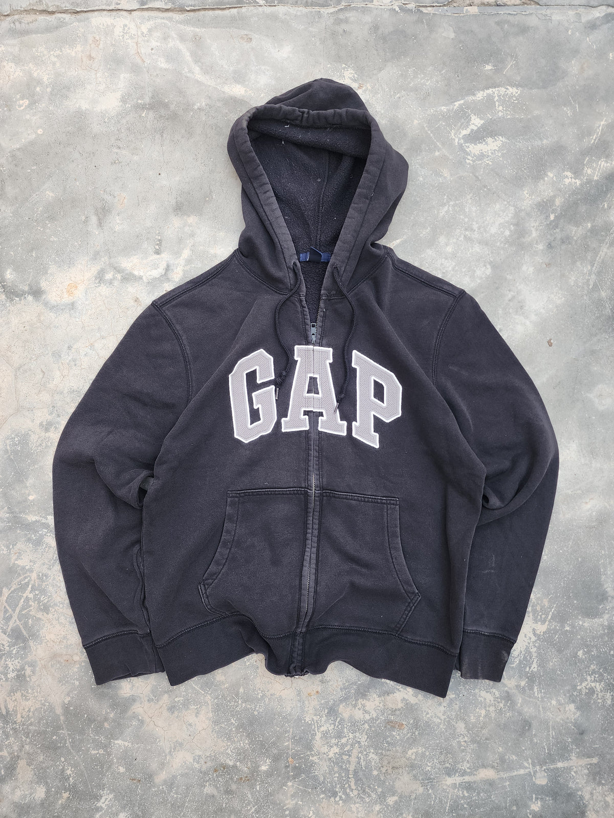 Gap Black and Gray Zipper Hoodie (S)